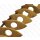 Coco Leaf Shape with Calar and Two Holes ca. 48mm / 20pcs.