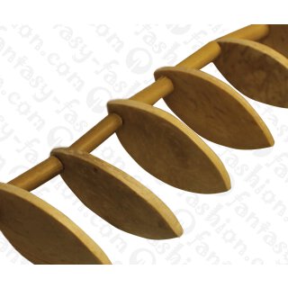 Coco Leaf Shape Ivory ca. 35mm / 20pcs.