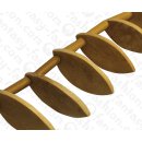 Coco Leaf Shape Ivory ca. 35mm / 20pcs.