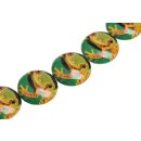 Papercoated Beads frog print UFO / 35mm.