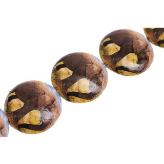 Schmuck Perlen Papier beschichtet elephant print UFO / 35mm.