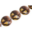 Papercoated Beads elephant print UFO / 35mm.