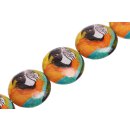 Papercoated Beads papagui print UFO / 35mm.