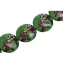 Papercoated Beads animal print UFO / 35mm.