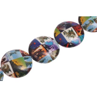 Schmuck Perlen Papier beschichtet tourist spots UFO / 35mm.