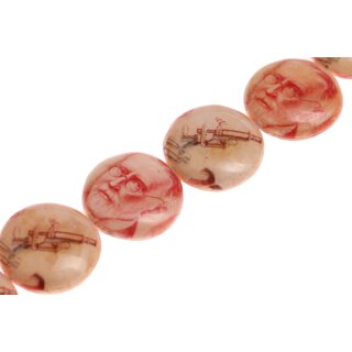 Papercoated Beads faces print UFO / 35mm.