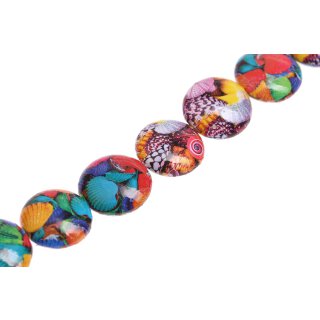 Papercoated Beads shell design UFO / 30mm.