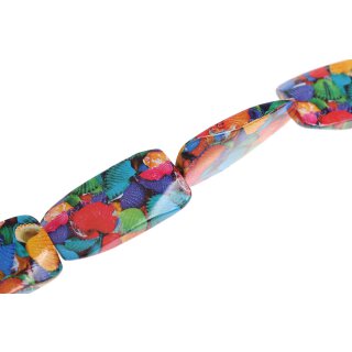 Schmuck Perlen Papier beschichtet shell design twist / 55mm.