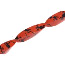 Papercoated Beads lizard design twist / 60x17mm.