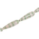 Papercoated Beads green notes w white background teardrop...