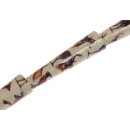 Papercoated Beads with animal print teardrop / 50mm.