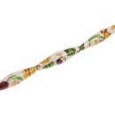 Papercoated Beads bananas  double cone / 50x15mm.