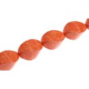 Papercoated Beads orange notes twist / 30mm.