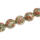Papercoated Beads Paisley round beads / 25mm.