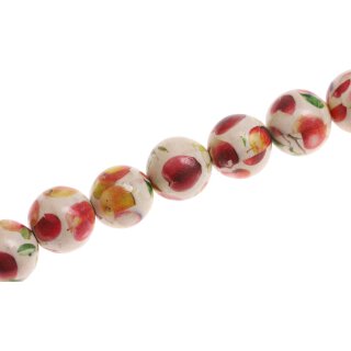 Papercoated Beads  Apple round beads / 20mm.