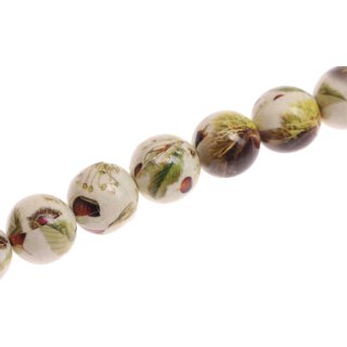 Papercoated Beads  Nuts round beads / 20mm.