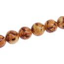 Schmuck Perlen Papier beschichtet Cashew round beads / 20mm.