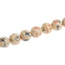 Schmuck Perlen Papier beschichtet Symbols round beads /...