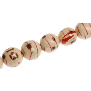 Papercoated Beads Old letters round beads / 20mm.