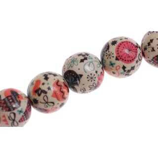 Papercoated Beads Deco round beads / 20mm.