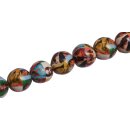 Papercoated Beads Faces round beads / 15mm.