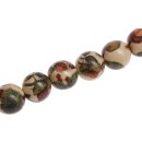 Schmuck Perlen Papier beschichtet Nuts round beads / 15mm.