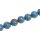 Schmuck Perlen Papier beschichtet Blue globe round beads / 15mm.
