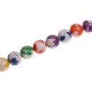 Papercoated Beads Rainbow globe laminated round beads /...