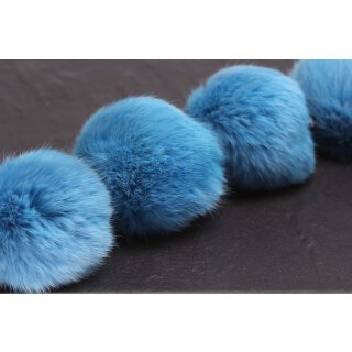 Rabbit Balls Blue Round / ca.80mm / 5pcs.