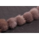 Nerz Puschel Light Grey Round / ca.60mm / 10pcs.