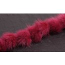 Nerz Puschel Magenta Round / ca.60mm / 10pcs.