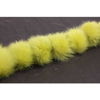 Mink Balls Mint Green Round / ca.60mm / 10pcs.