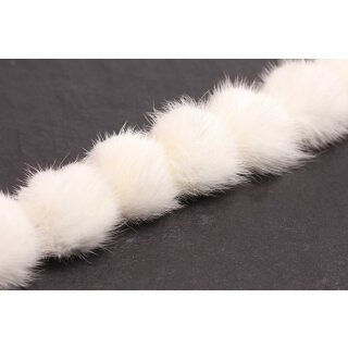 Mink Balls White Round / ca.60mm / 10pcs.