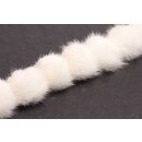 Nerz Puschel White Round / ca.60mm / 10pcs.