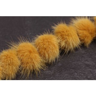 Nerz Puschel Honey Round / ca.40mm / 10pcs.