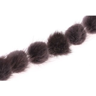 Mink Balls Dark Grey Round / ca.40mm / 10pcs.