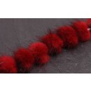 Mink Balls Dark Red Round / ca.40mm / 10pcs.