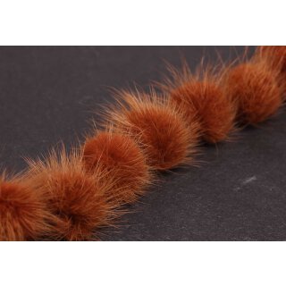 Nerz Puschel Ginger Bread Round / ca.40mm / 10pcs.