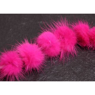Mink Balls Fuchsia Round / ca.30mm / 10pcs.