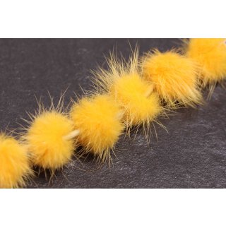 Nerz Puschel Lemon Round / ca.30mm / 10pcs.