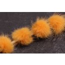 Nerz Puschel Sunflower Round / ca.30mm / 10pcs.