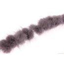 Nerz Puschel Grey Round / ca.30mm / 10pcs.