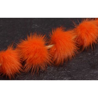 Mink Balls Orange Round / ca.30mm / 10pcs.