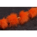 Nerz Puschel Orange Round / ca.30mm / 10pcs.