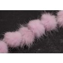 Nerz Puschel Pink Lady Round / ca.30mm / 10pcs.
