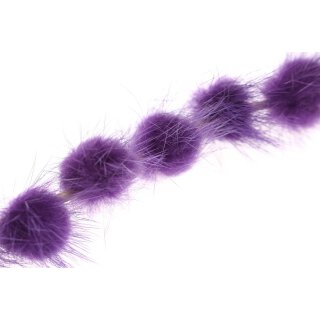 Mink Balls Royal Purple Round / ca.30mm / 10pcs.