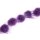 Mink Balls Royal Purple Round / ca.30mm / 10pcs.