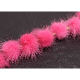 Mink Balls  Pink Round / ca.30mm / 10pcs.