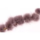 Nerz Puschel Elderberry Round / ca.30mm / 10pcs.