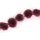 Mink Balls Magenta Purple Round / ca.30mm / 10pcs.